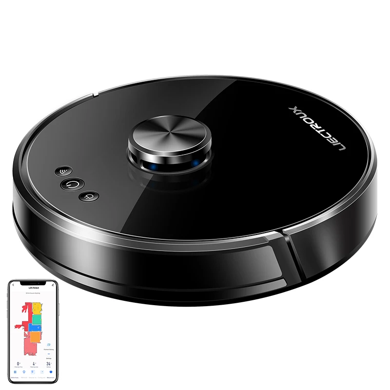 Liectroux Lidar Navigation XR500 Mobile Phone Control Vacuum Cleaner Voice-Enabled Robot