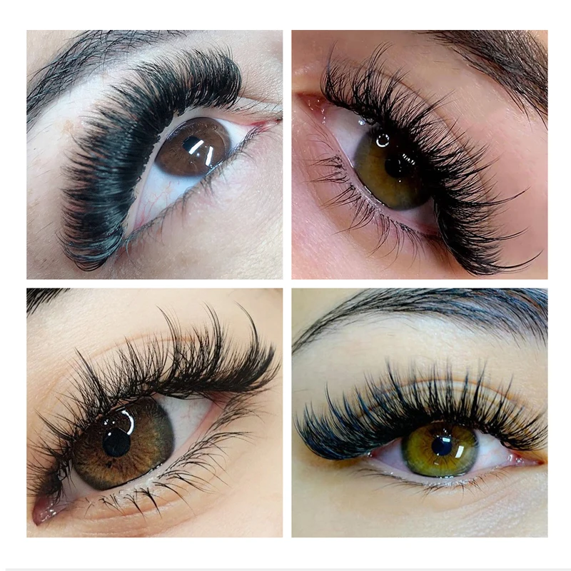 Yelix Private Label 0.03/0.05/0.07mm Mega Russian Volume Camellia Auto Fan Lashes Blooming Easy Fanning Eyelash Extensions