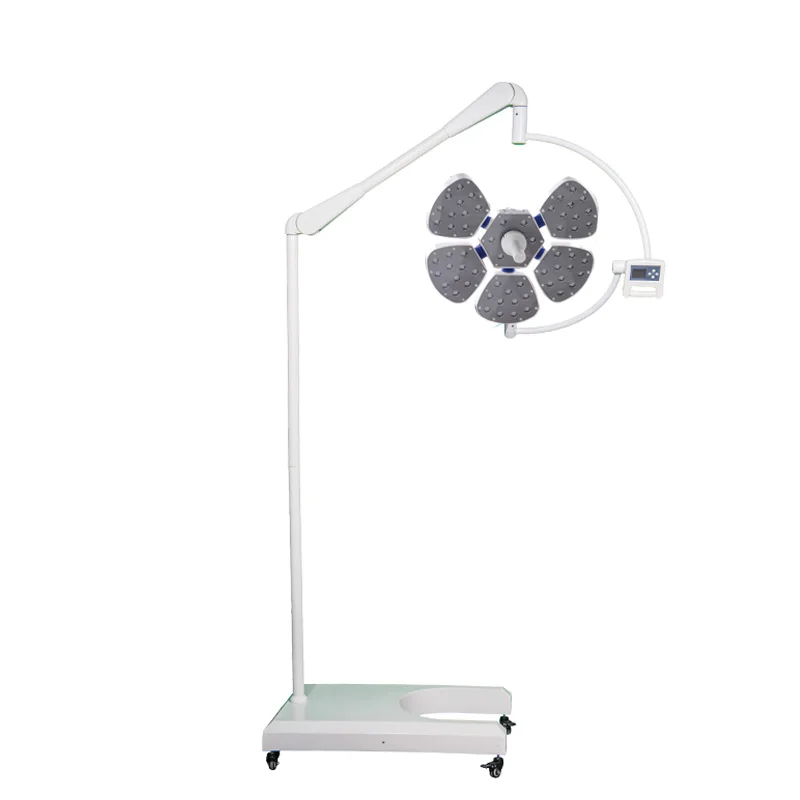 5 petals Portable Operation Light Floor Flower Type Dental Theatre Surgical LED Light Exam Lamp Standing