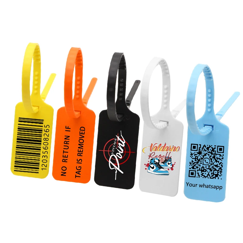 Высококачественные пластиковые защитные уплотнения с логотипом на одежду, обувь, грузовик-контейнер, 300 мм/11,8 дюйма