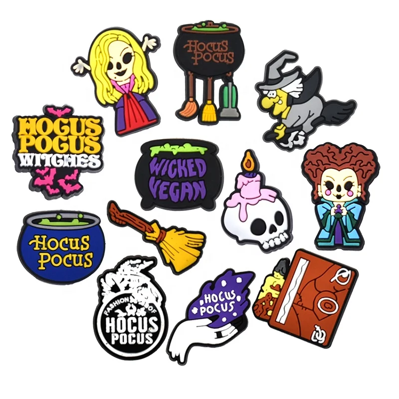 hocus pocus witch croc shoe charms rubber charms hocus pocus