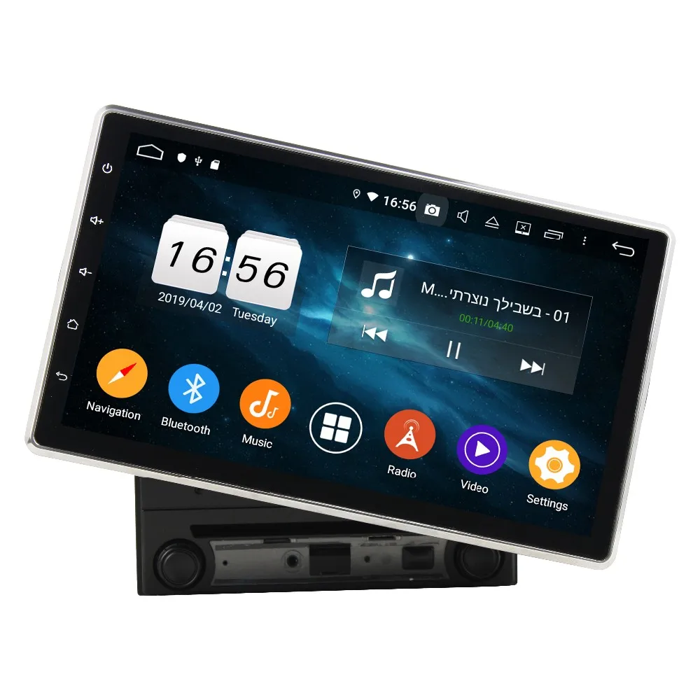 KLYDE KD-2000 Универсальный 10 дюймов Автомобильный dvd-проигрыватель с GPS Android 9 0 системы 2 шумовое головное устройство