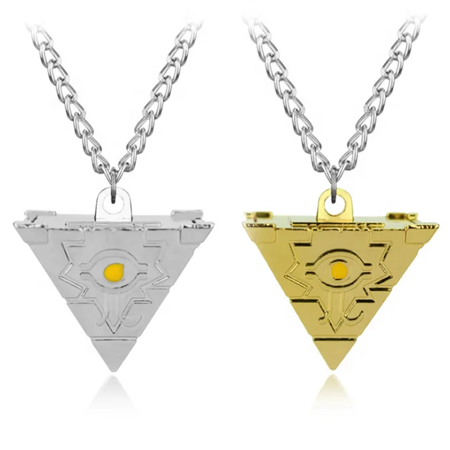 
Anime Yu-Gi-Oh Game Yugioh 3D Millenium Puzzle Pendant Pyramid Egyptian Eye Of Horus Necklace 