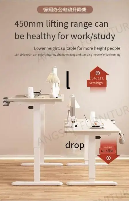 Modern Electric Lifting Computer Desk Not Tired Standing Sitting Office Dining School Living Room Modern Modular Design Home Use