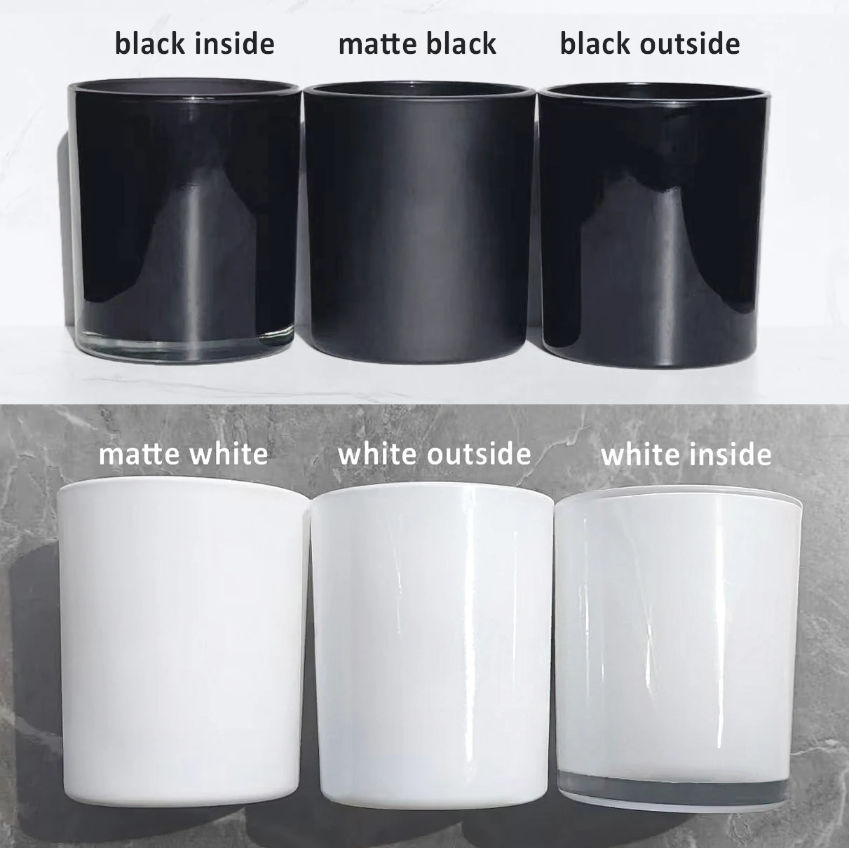 wholesale australia clear empty glass candles jar black matte candle jars with lid