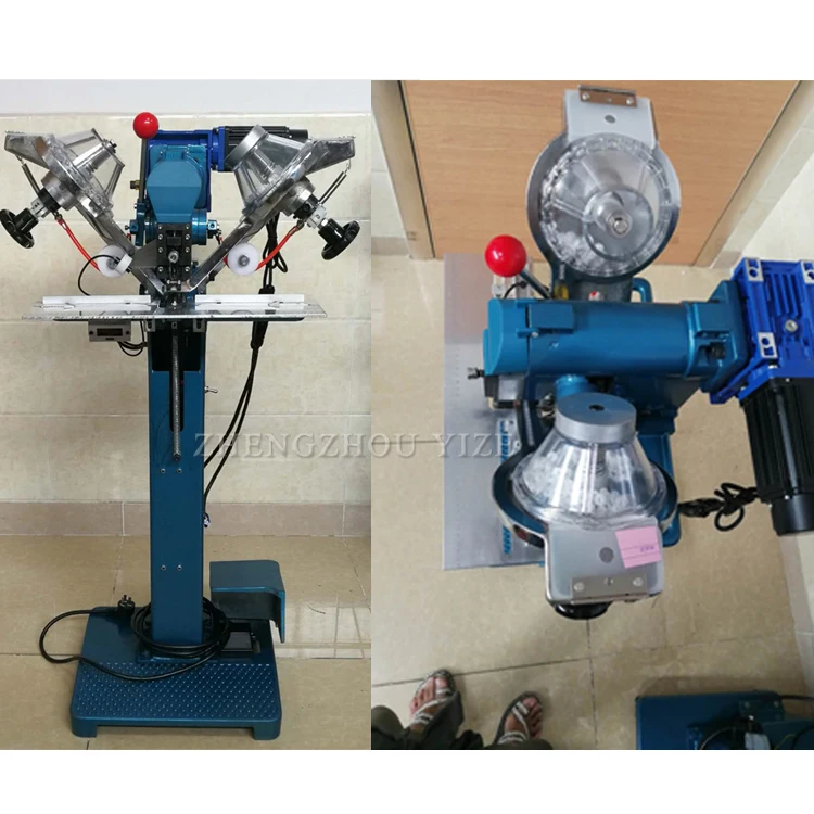 Automatic Metal Jeans Eyelet Button Punch Attaching Pressing Machine Fully Auto Plastic Snap Button Fastener Fastening Machine