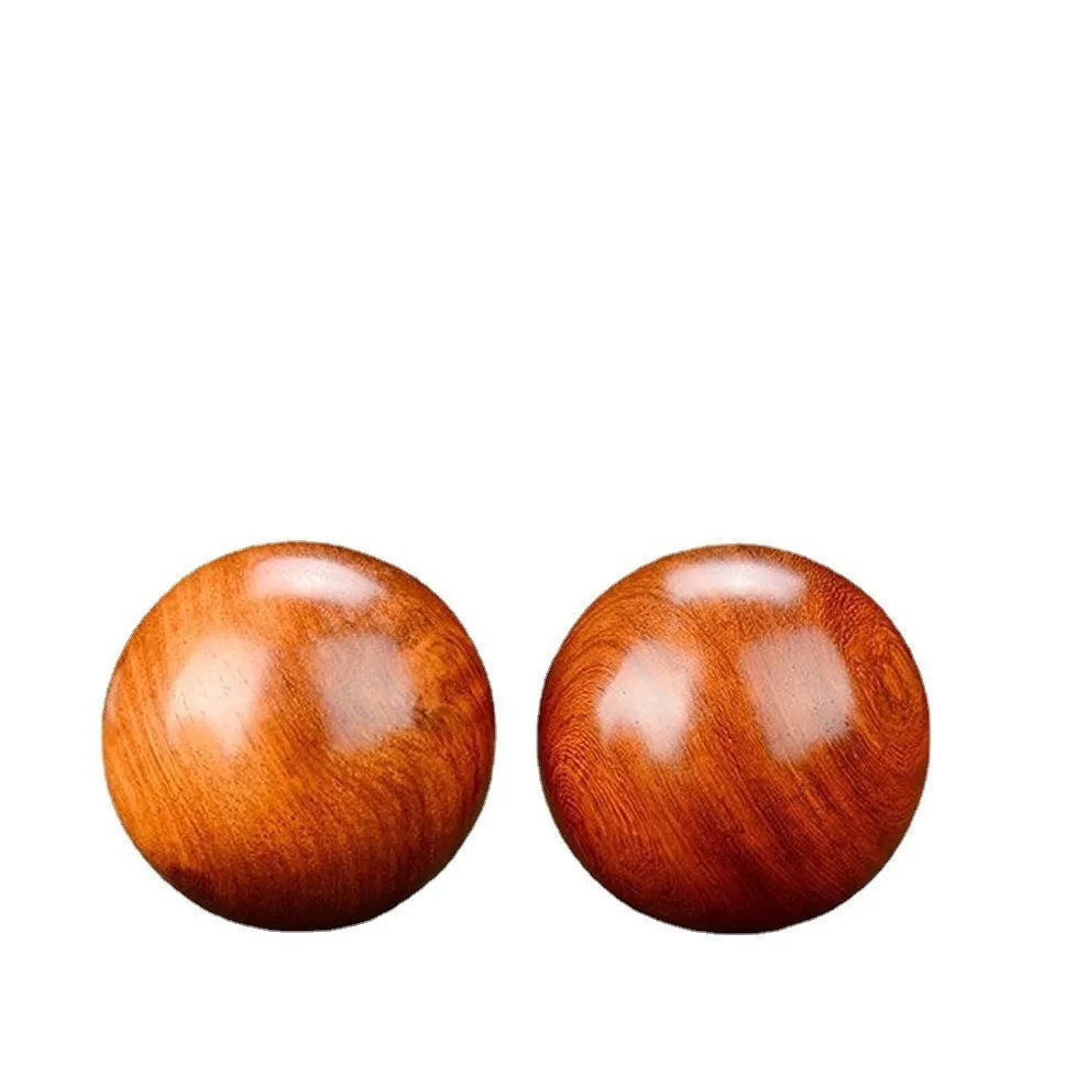 Real Wood Handball Rosewood Massage Ball Wooden Fitness Hand Heart Health Old People Play Stimulating Acupuncture