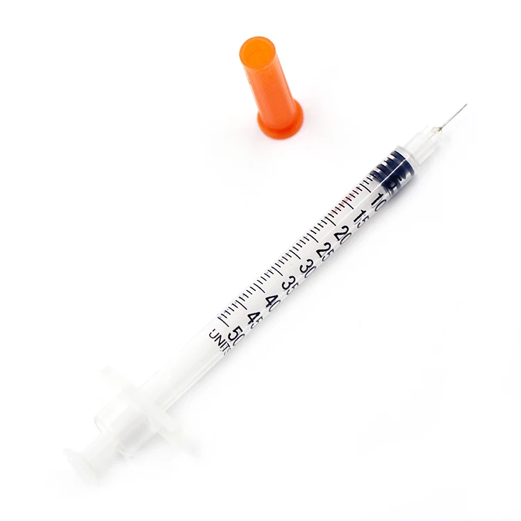 
Wholesale price plastic medical disposable insulin type syringes 