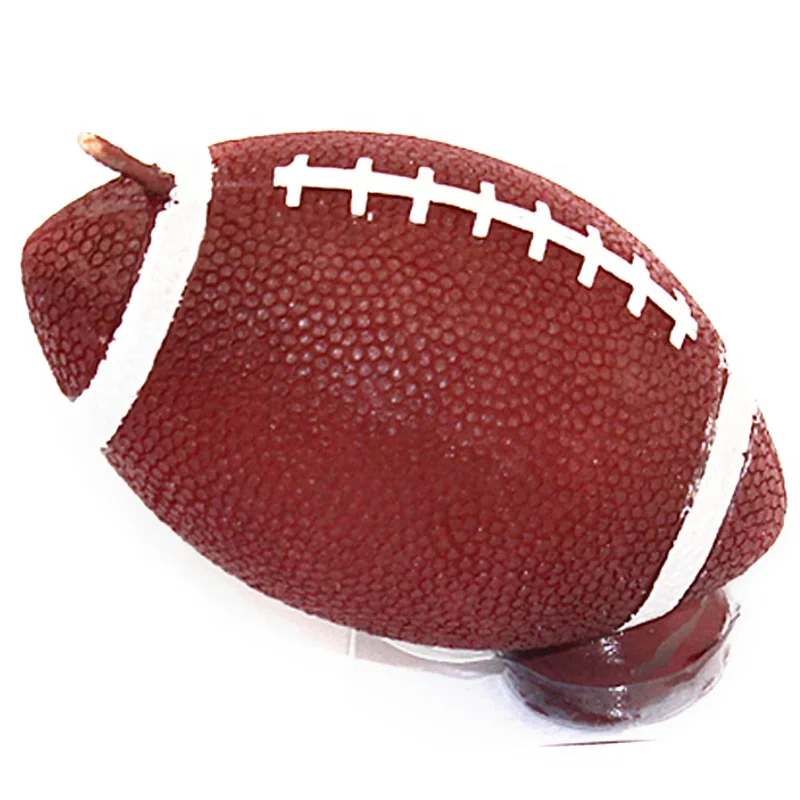 LZ0103 Promotional Customized 3D Rugby American Football Shape Silicone Soap/Candle Mold