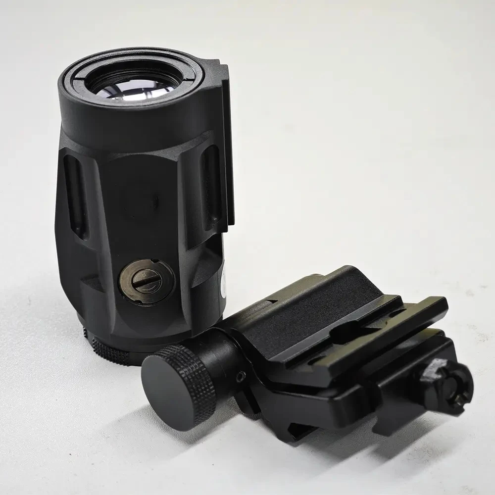 Tactical 3x22mm J3 Compact Magnifier Sight Scope 3X Magnification red dot sight with Push Button Mount Switch to side