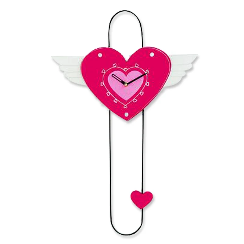 
Antique Heart Wing Wooden Quartz Pendulum Wallo Clock Movements Price 