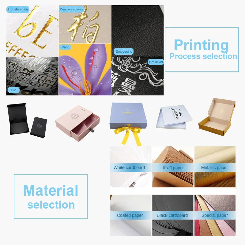 Luxury Custom Logo Clothing Swimwear Dress Pants Packaging Paper Gift Box with Ribbon Closure