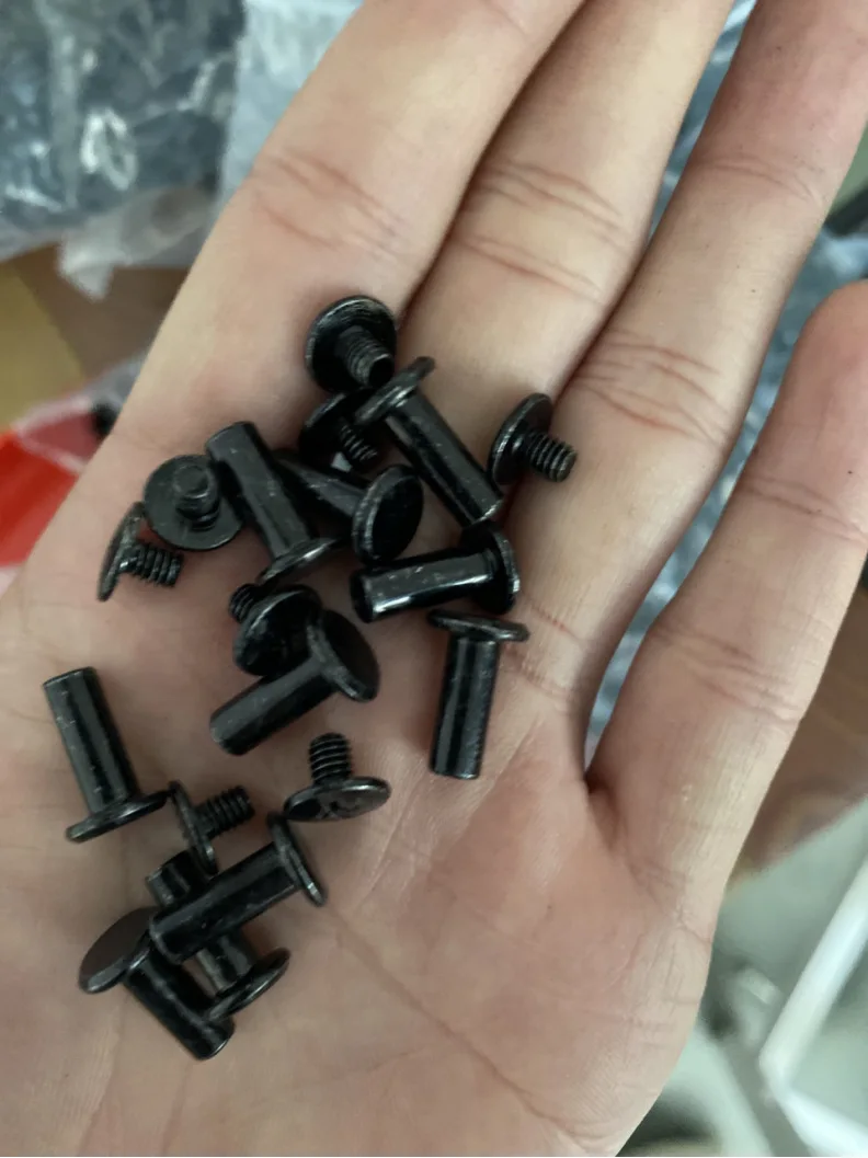 OEM M3 Slotted Small Black Chicago Book Screw Binding Screws