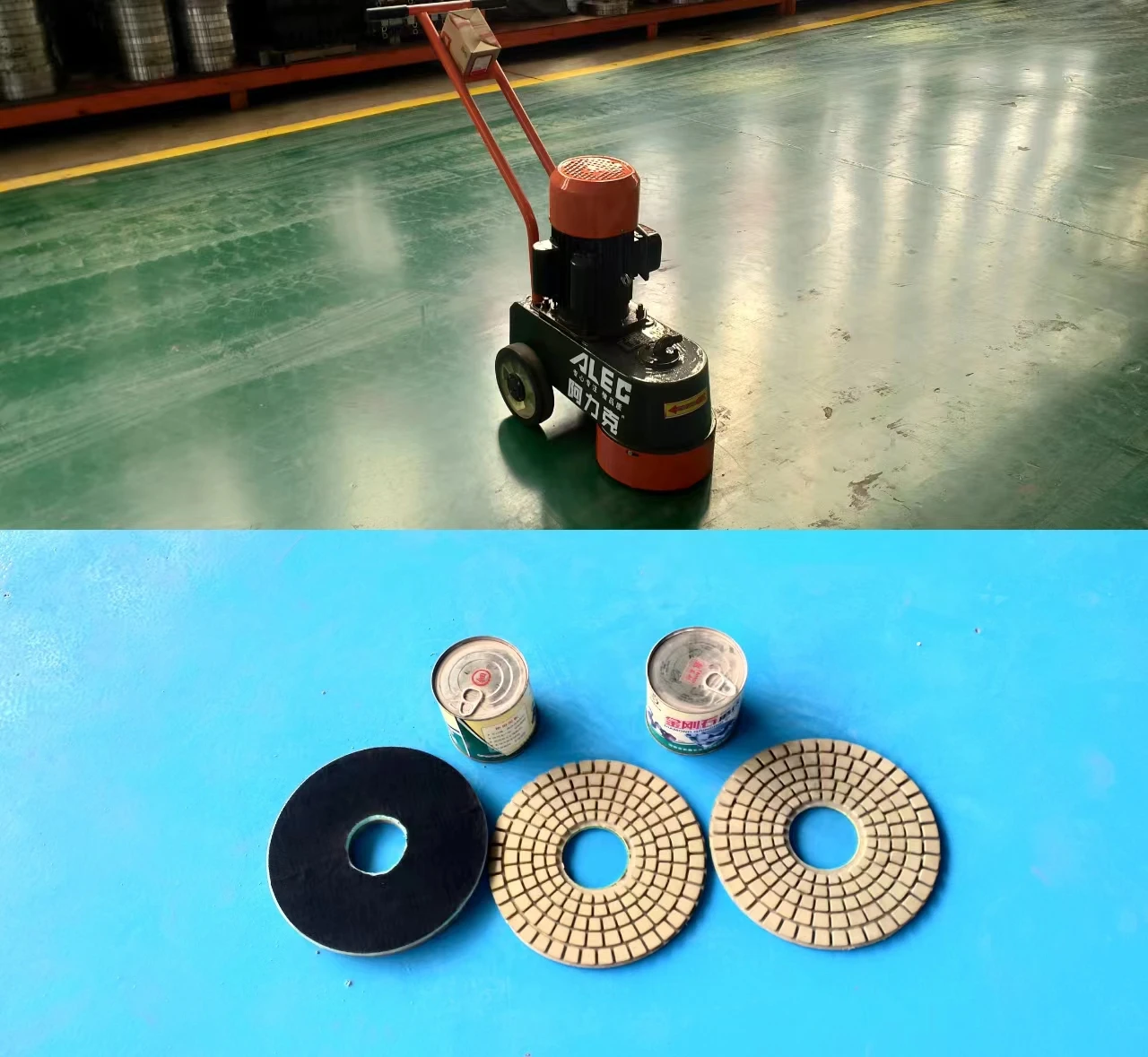 110v 220v 250mm edge concrete floor grinder