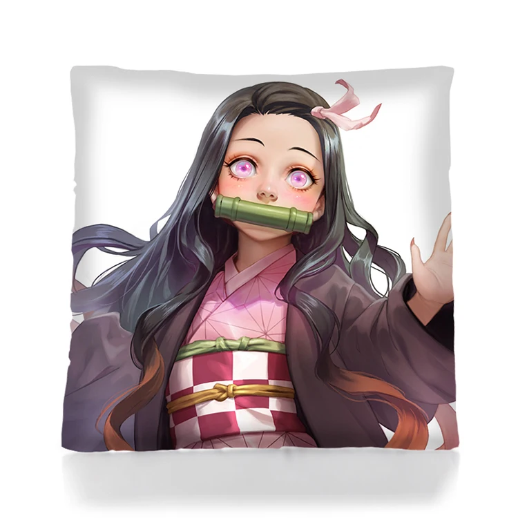 Cheap wholesale custom anime 3D pillow case cartoon Demon Slayer: Kimetsu no Yaiba pillow Christmas pillow home decoration