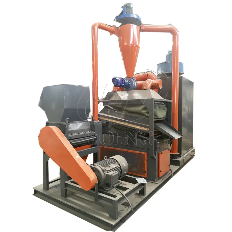 Scrap copper cable crusher and separator machine copper and plastic separator machine