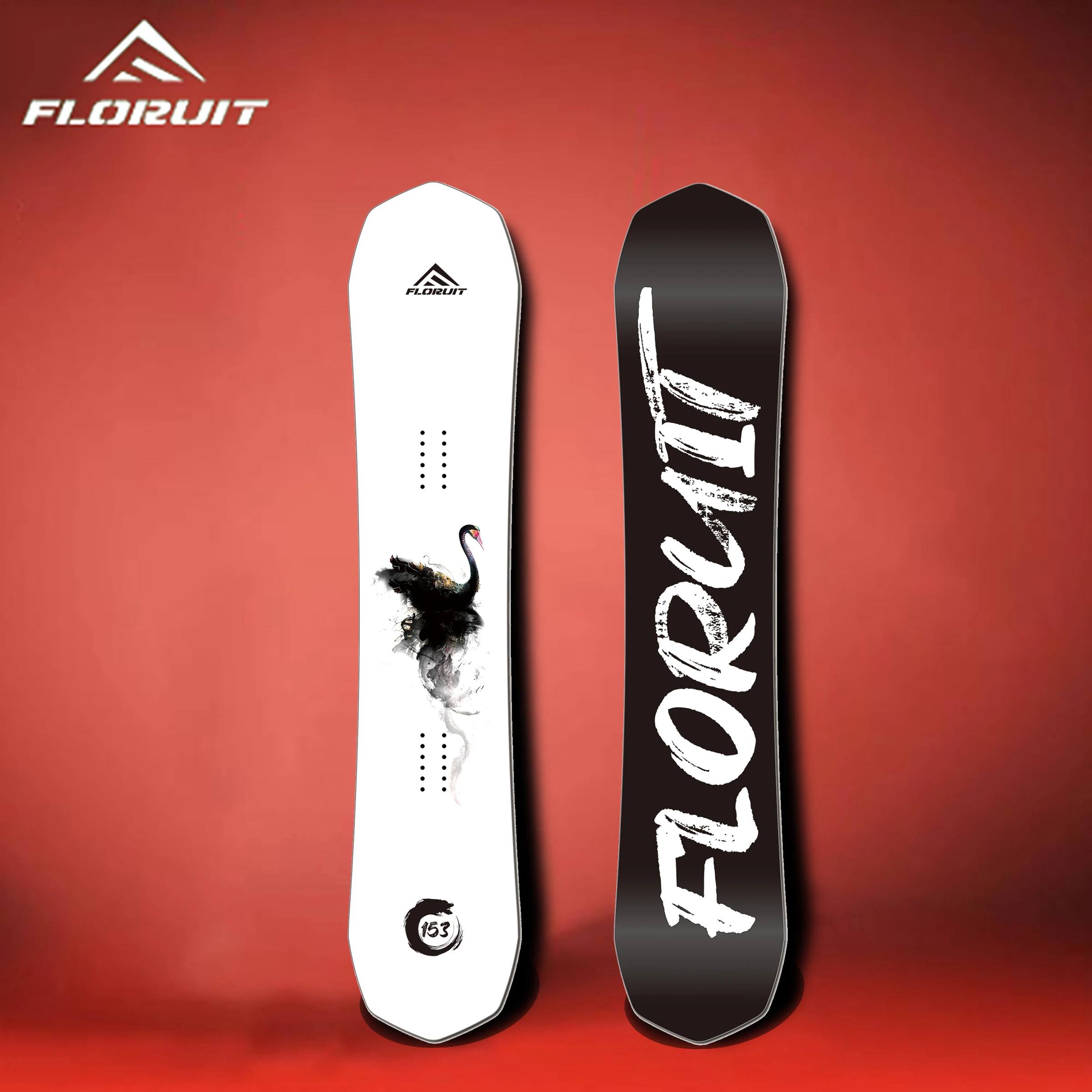 FLORUIT Hot Sale Tip snowboards Carbon Fiber snowboard  For Adults High Quality Custom Skis OEM&ODM