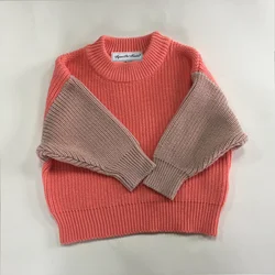 Spring winter baby knitted colorful  jumper girls sweater