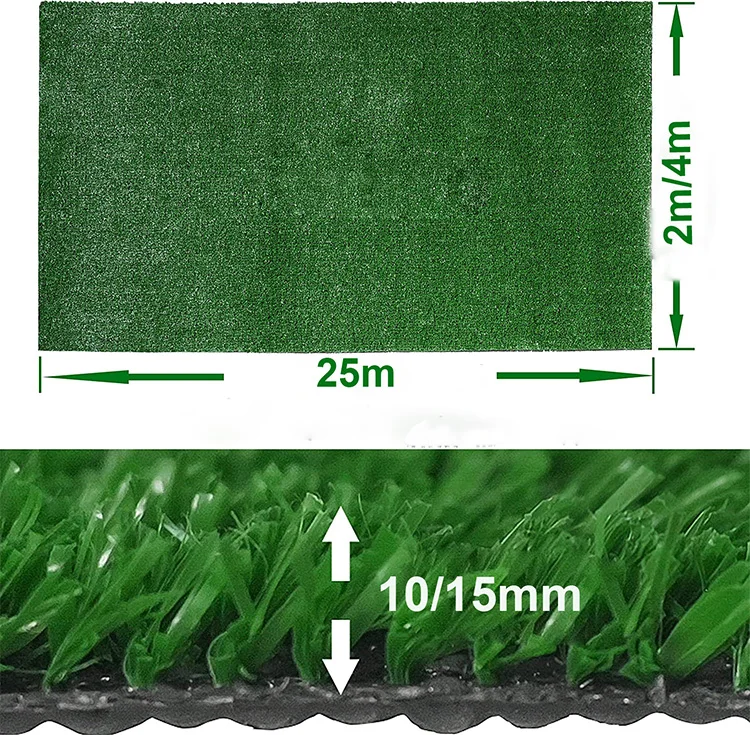ABRIN No MOQ Garden Landscape Indoor Mat Rubber Backed Grass Carpet Artificial Grass With Drainage Holes