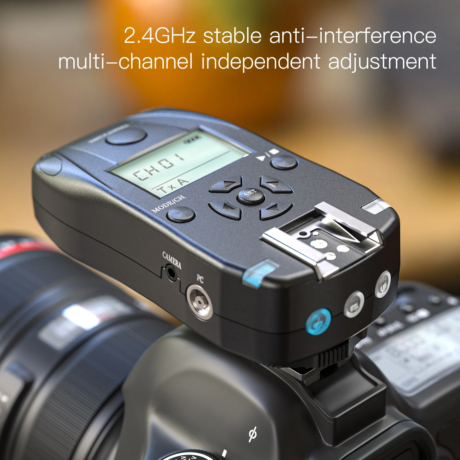 Factory Hot Sale FSK 2.4GHz Studio Flash Speed light Wireless Flash Trigger for Canon Camera