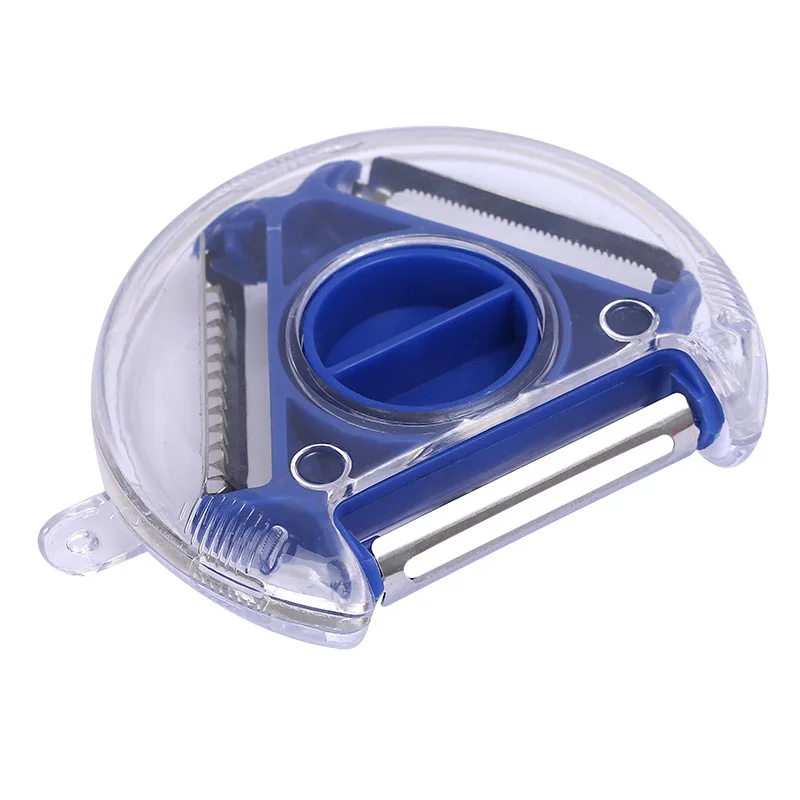 Potato peeler Three-in-One Fruit Vegetable Tool Switchable Blades Peeling Soft Shredding Improved Cooking Efficiency-Click