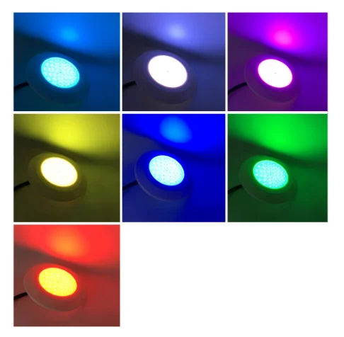 RGB спа-лампа для бассейна 9 Вт наполненная смолой освещение сауны 12 В постоянного тока пластиковый светодиодный водонепроницаемый IP68