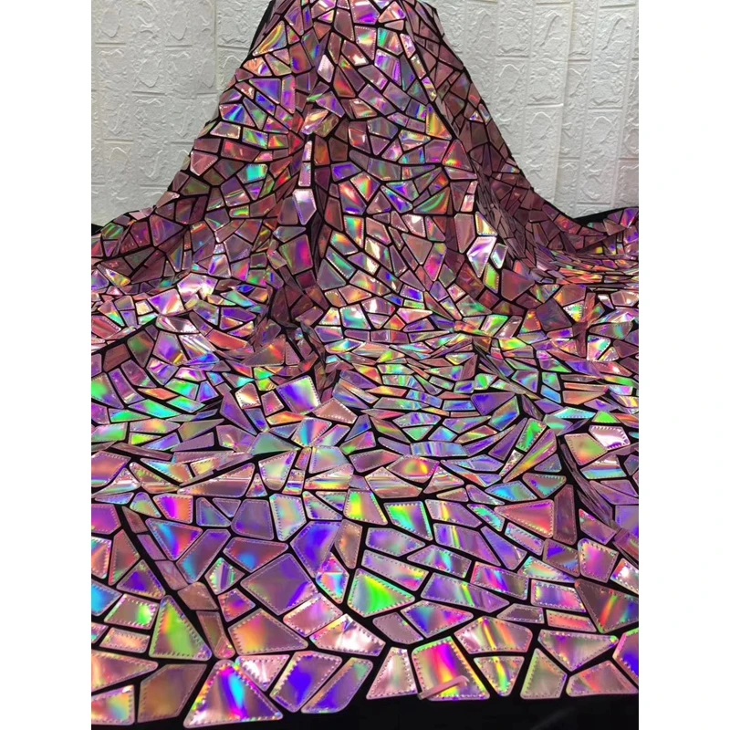 ZSY New Design Irregular Shiny Twinkle Sequin Paillette Fabric For Dress