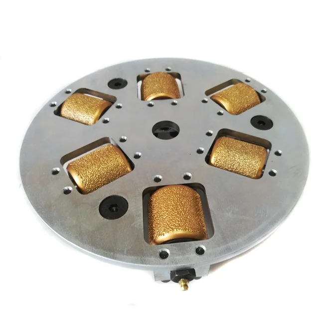 6 Brazed Hammer Head Brazed Bush Hammer Plated for Marble Soft Stone Litchi Surface Grinding