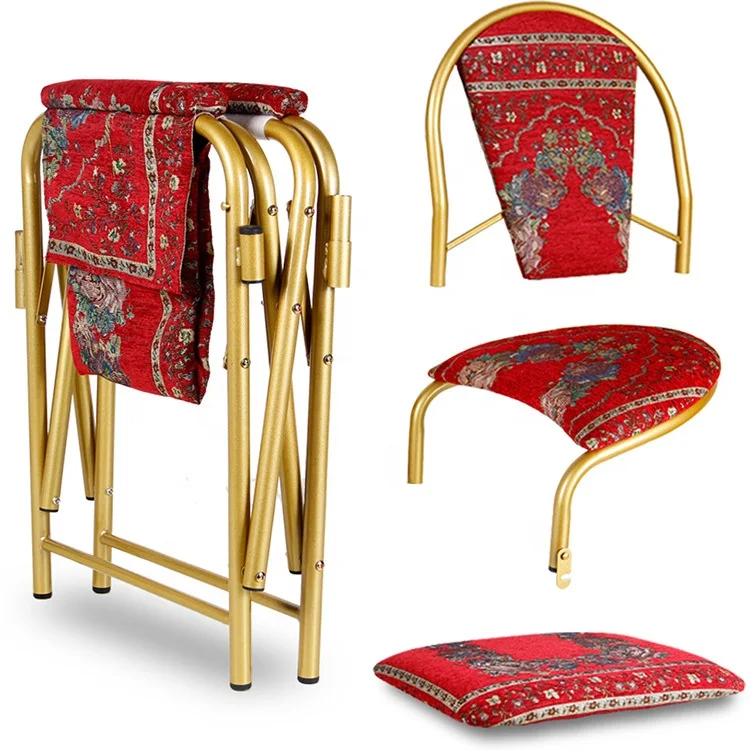 different color metal Islam muslim prayer chair
