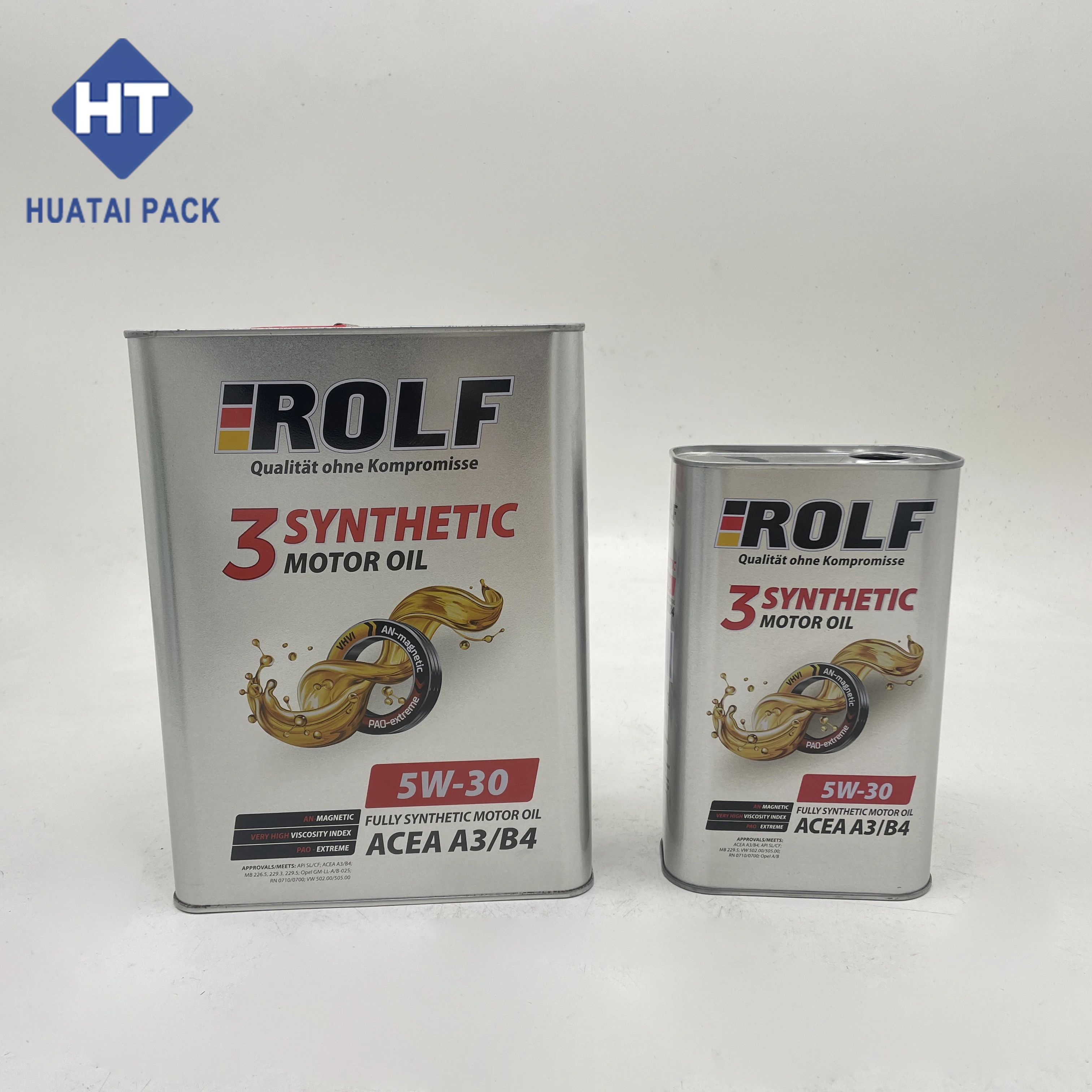 Rectangular 1 LTR Quart Motor Oil Tin Can Empty Engine Oil Tin Can with Lid