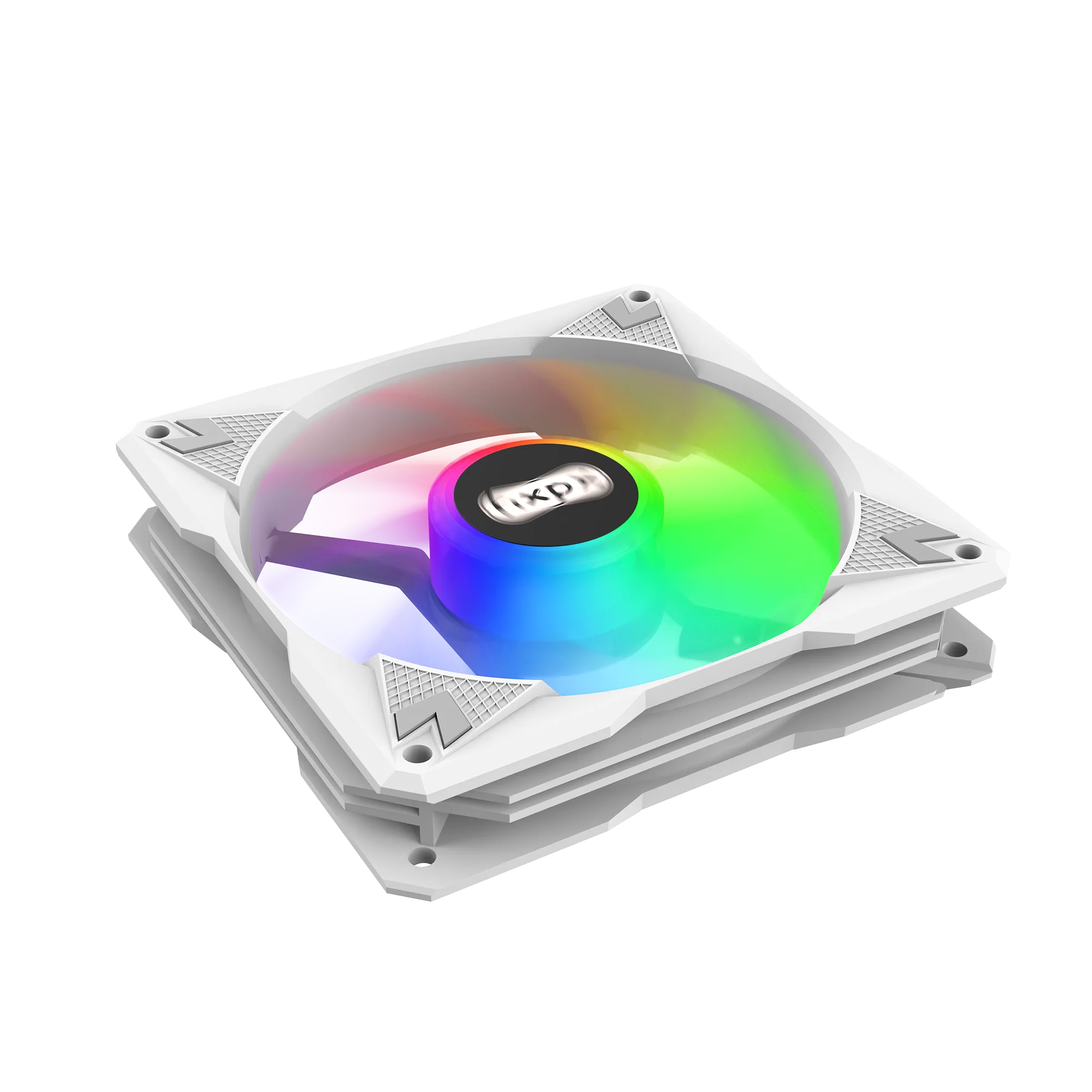 OEM King kong F-KK12 120mm White PWM 4PIN Case fan lil heatstick fan PC Computer CPU fans Cooling LED With MB sync ARGB Lighting