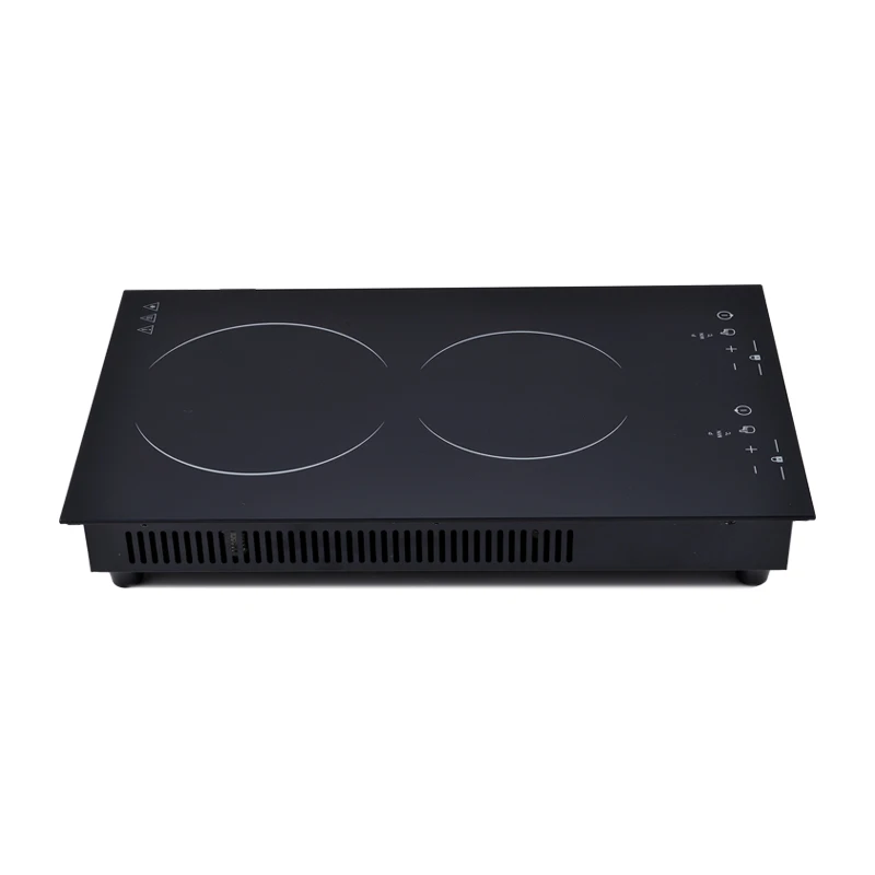 Portable Countertop Ceramic Dual Control Infrared Cooktop Electric Double Hot Plate For Cooking