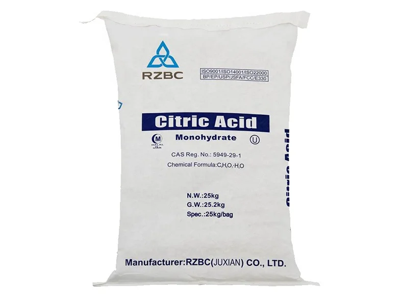 Citric Acid Anhydrous Food Grade Cas No 77-92-9 for Sale White Powder