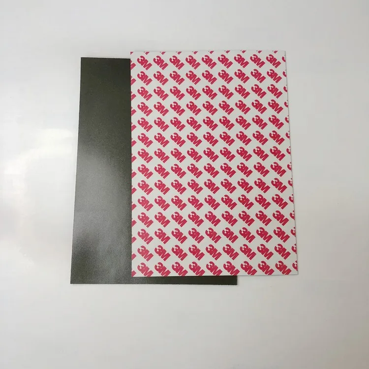 Strong rubber ndfeb magnet sheet with  adhesive magnetic strip with 3M or Nitto