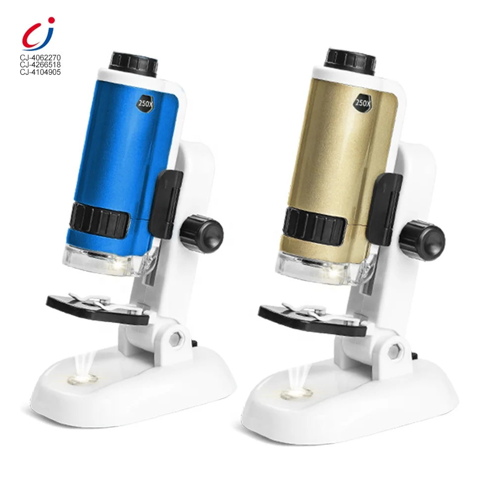 Chengji microscopios de juguete scientific experiments portable handheld kids pocket microscope toy insect