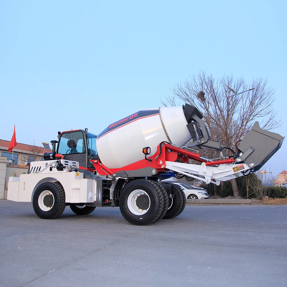3 CBM  3 cubic self loading concrete mixer truck for sale factory price
