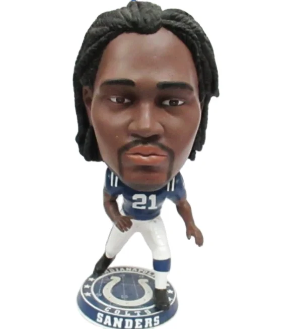 cute football bobble head figurine resin dashboard bobble head football player