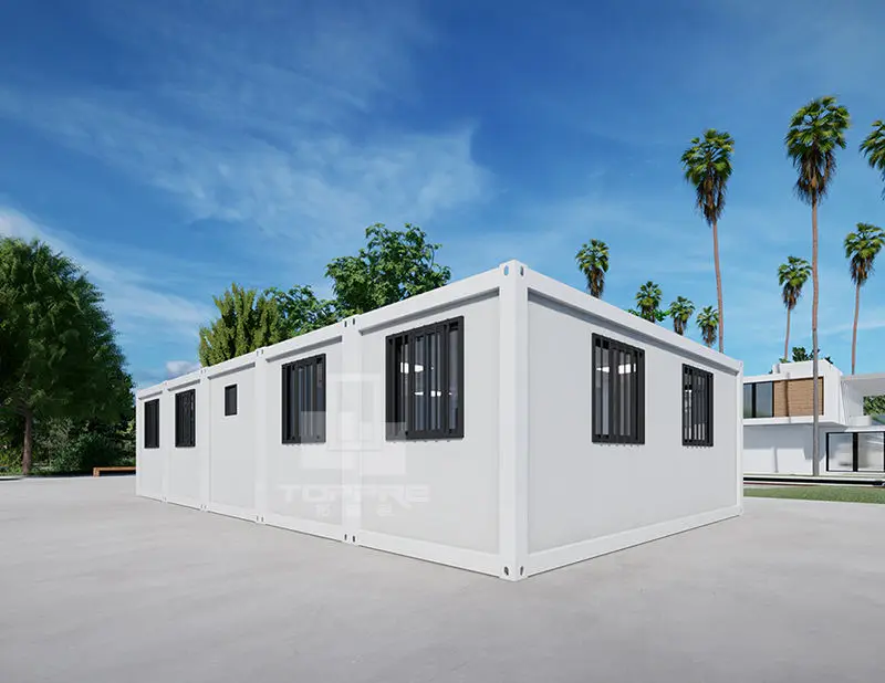 Movable Prefab Eco Container Units Prefab Apartment Tiny Houses for Ethiopia Cheap Prefab Houses Light Steel Structure Flat Top