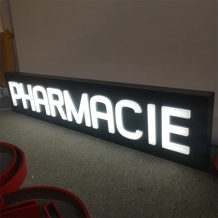 Illuminated Signage Light Boxs Restaurant Logo Luminous for store shop