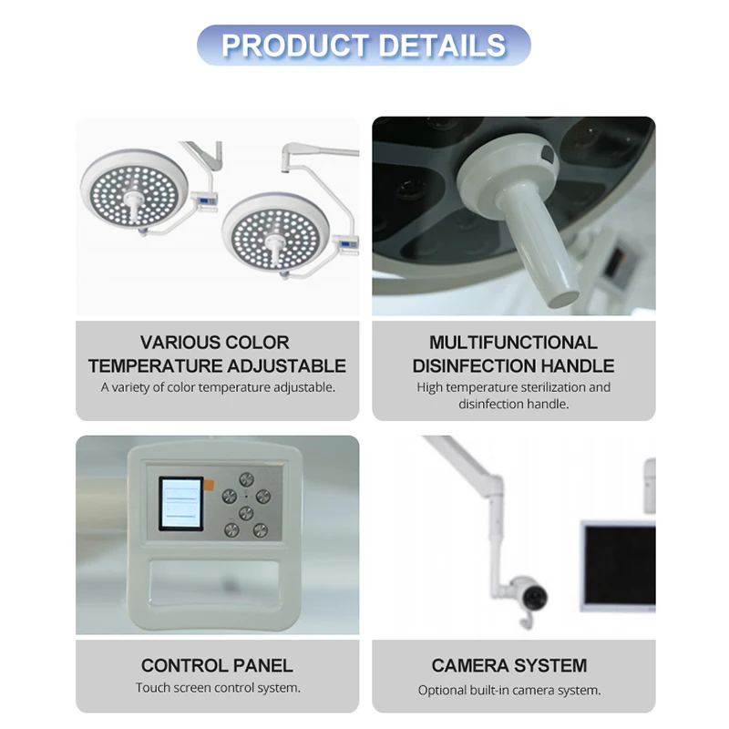 Wall Mounted Surgical Led Medical Operating Light Ceiling-mounted Overhead Light Shadowless Lamp