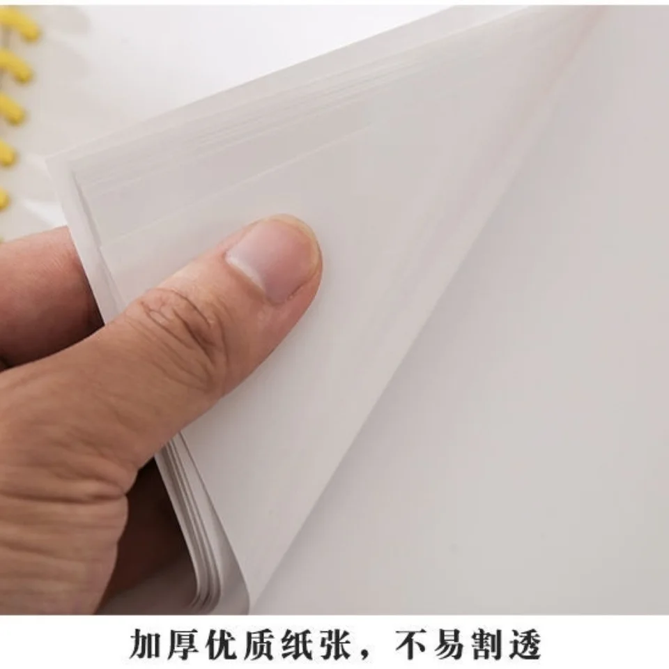 100 pcs Pack Customizable Reusable Double Sided A5 Blank Sticker Book Thick Double Sided Release Paper Sheets for Stickers