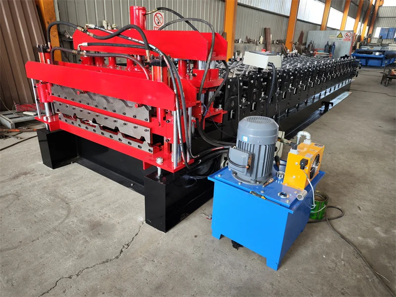 Double Layer Metal Roofing Corrugated Steel Sheet Tile Making Roll Forming Machine  folding machine price