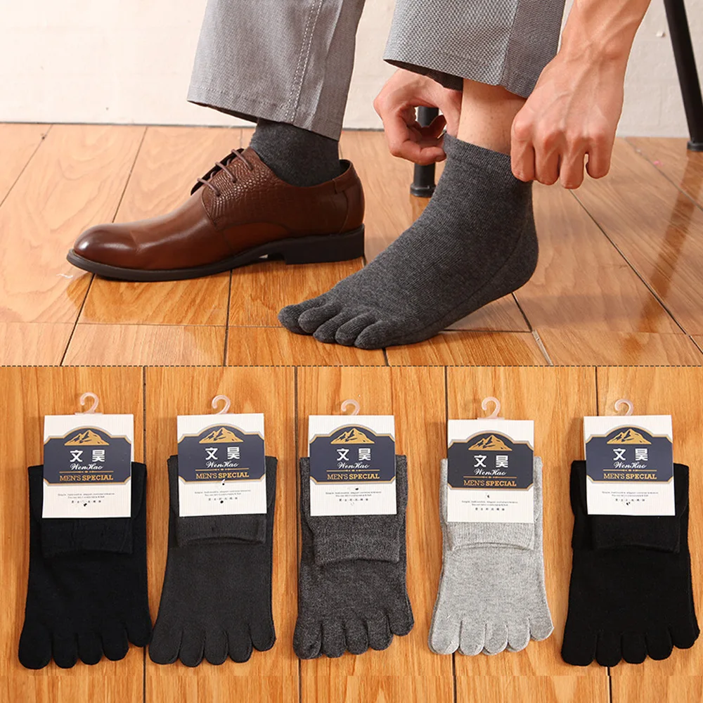 Jinwen OEM Calcetines Del Dedo Del Pie Socks Men High Quality Latex Toe Socks