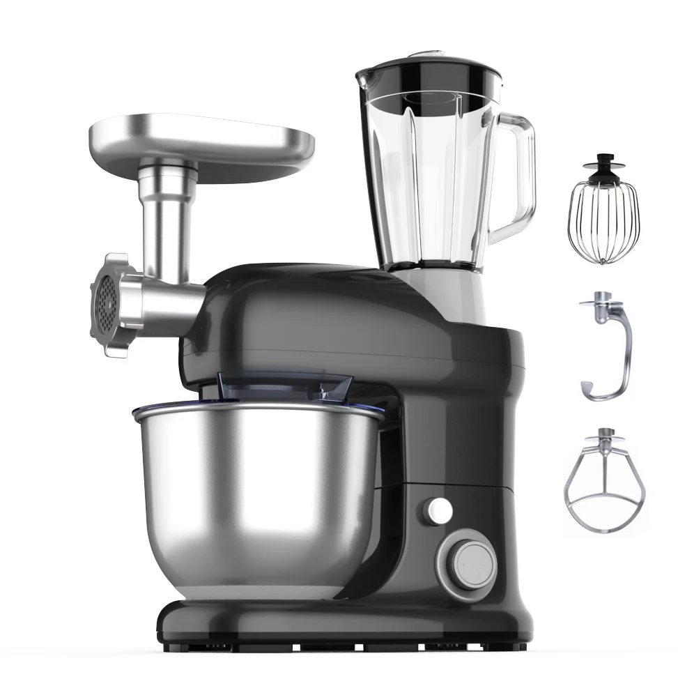 Big Power Blender Food Processor For Commercial Use Kitchen Robot 3 In 1 Beater Stand Hand Mixer
