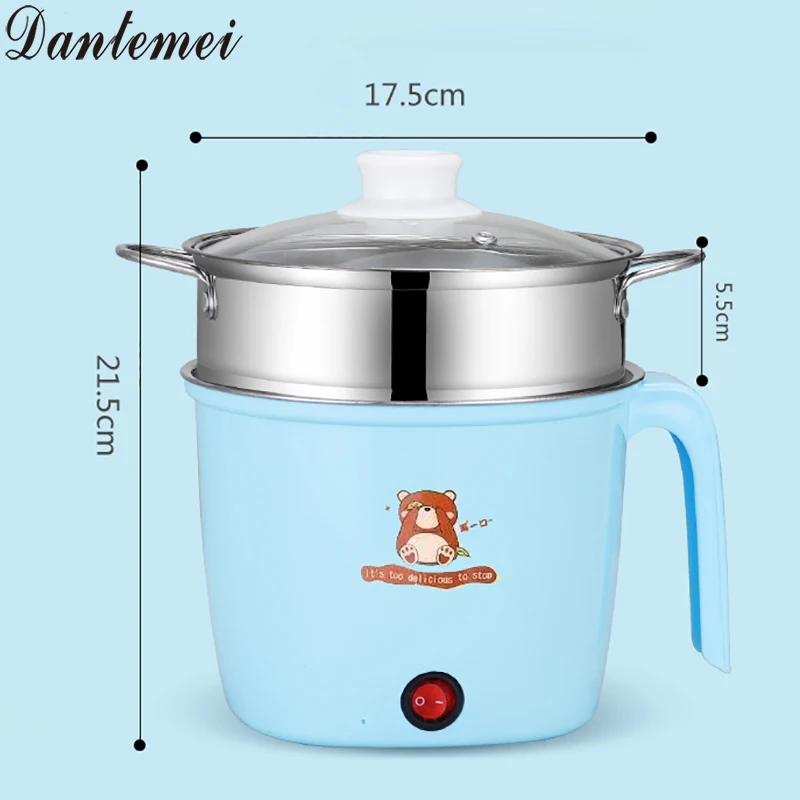 The Best and Cheapest Mini Hot Pot Multi Function Electric Cooker Pot Electric Skillet Cooking Noodle Cooker