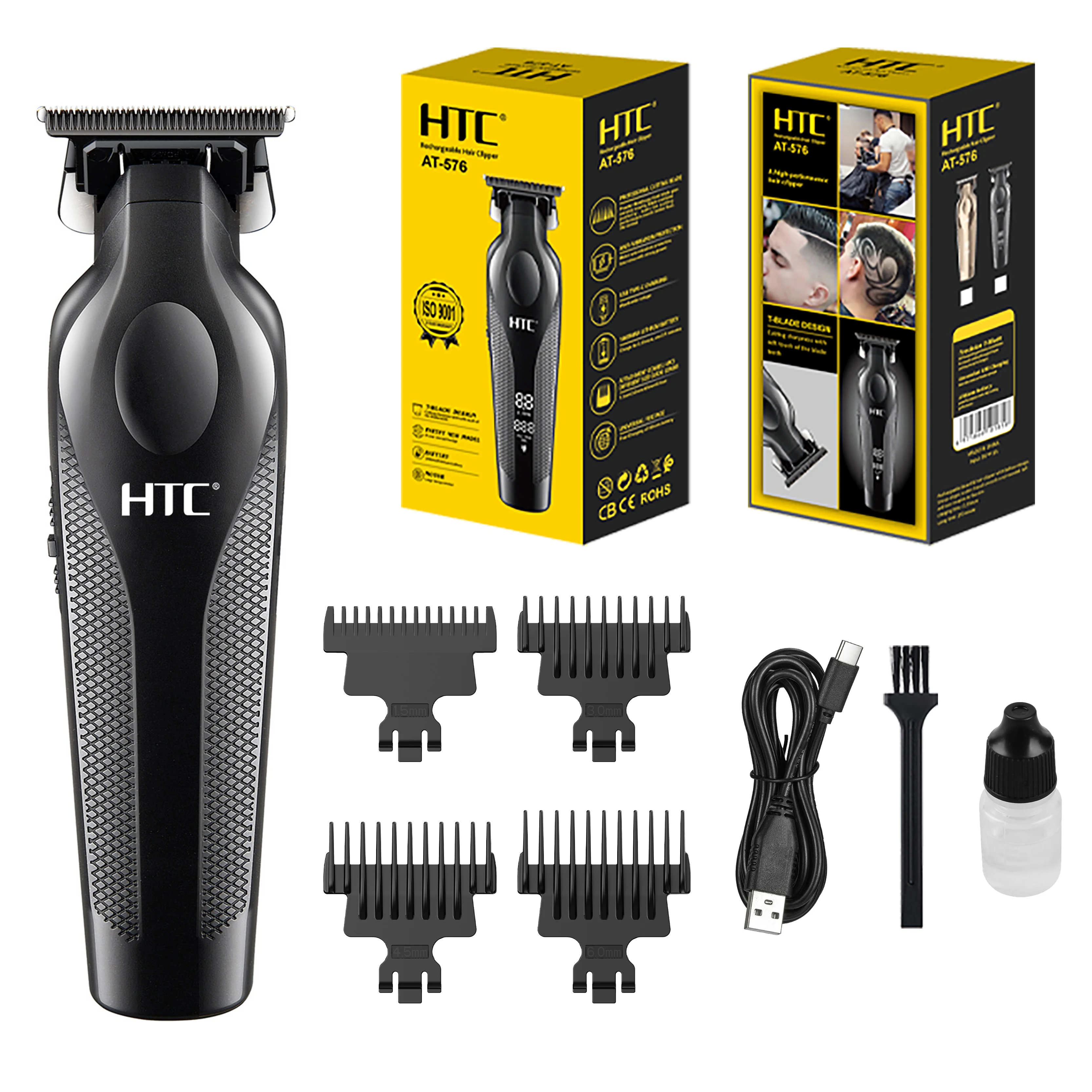 Профессиональная Парикмахерская Машинка для стрижки волос HTC AT-576
