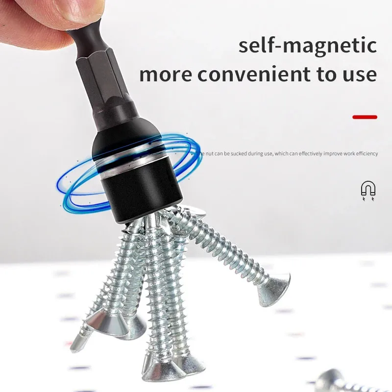 Nut Setters Hex Magnetic 8*48mm Sleeve Adapter Screw Nut Drill Bit screw driver bit power bit
