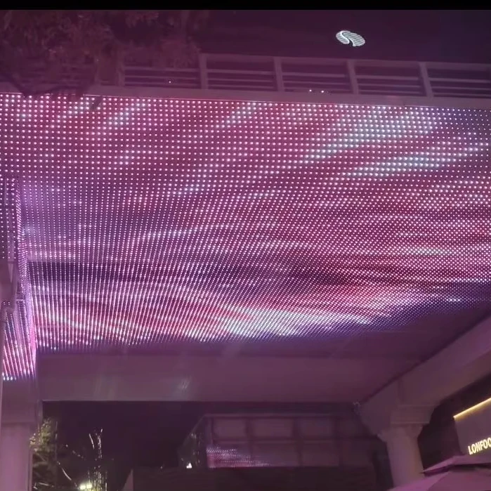 DMX уличный светодиодный светильник квадратной формы DMX512 пиксельный сетчатый экран сценического освещения