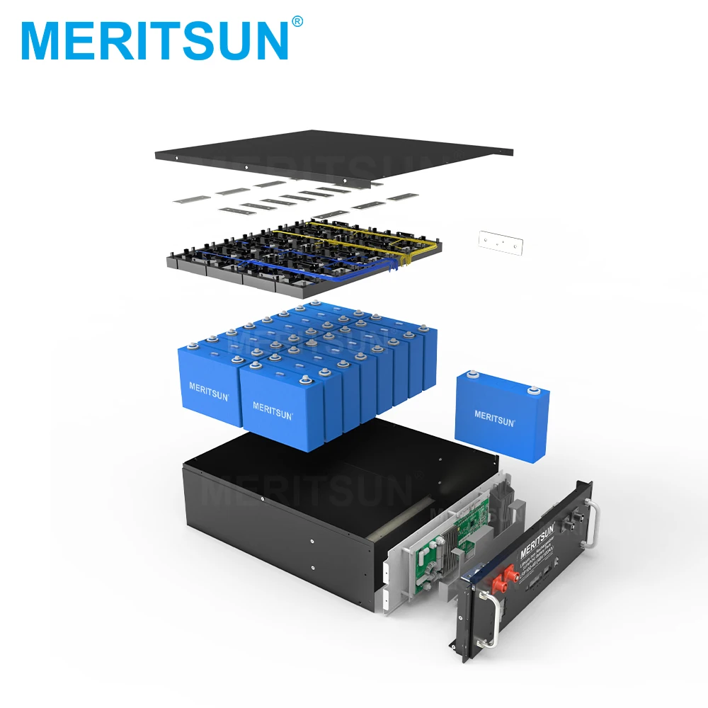 Meritsun Lifepo4 батарея 24v 100ah литий-ионные батареи фосфат 48v литий-железо системы хранения солнечной энергии