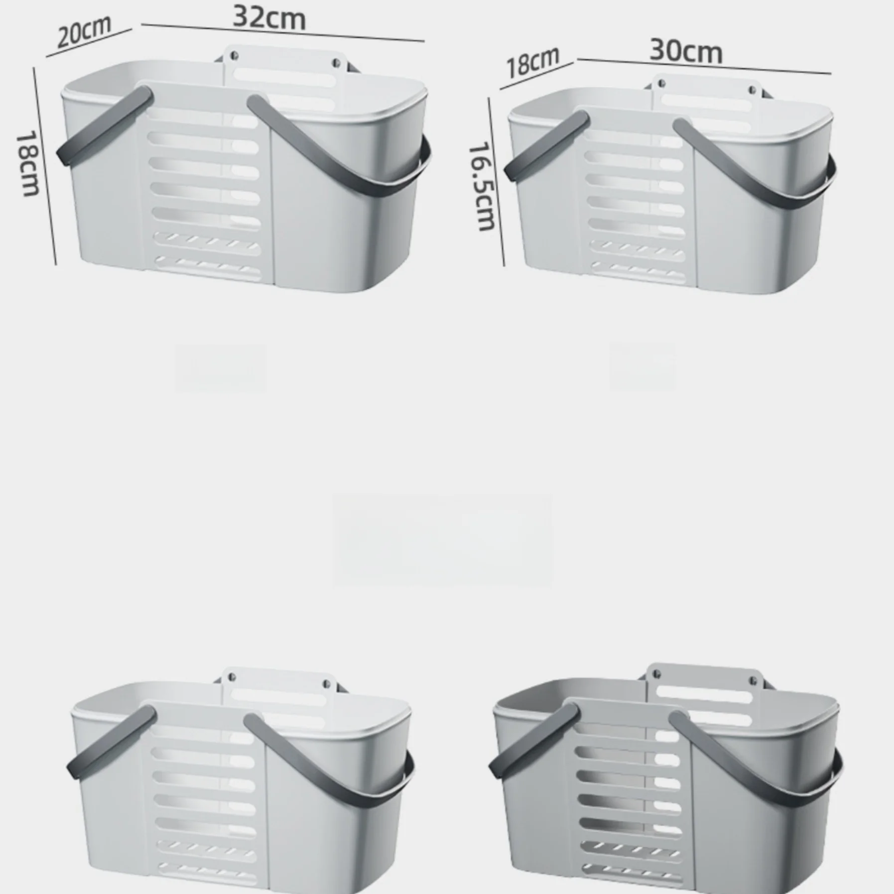 Hot Sale Utility  Laundry Hamper Organizer Pp Plastic Storage Basket With Comfort Carry Handles